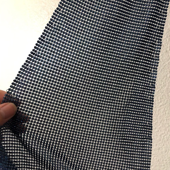 Savage X Fenty by Rihanna Blue Shiny Metallic Mesh Beaded Top - Picture 9 of 17